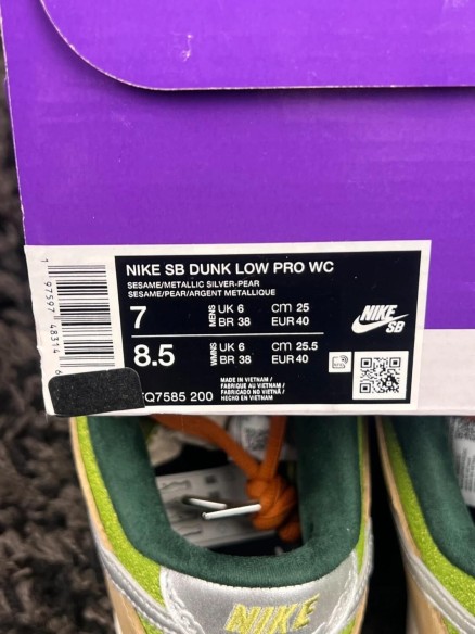 Nike SB Dunk Low Pro Nubuck Vert - Taille 40 EU