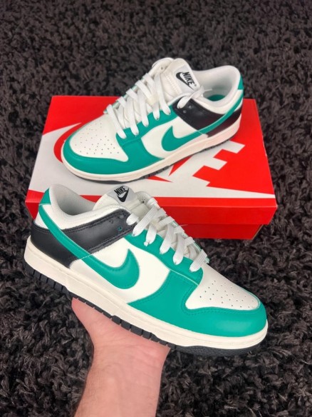Nike Dunk Low Cuir Vert Clair Noir - Taille 39 EU