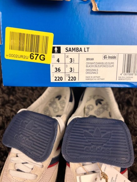 Adidas samba og crystal white dark blue - taille 36 EU