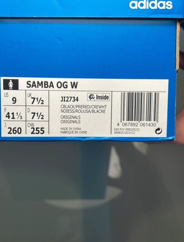 adidas samba og leopard red crème taille 41 2