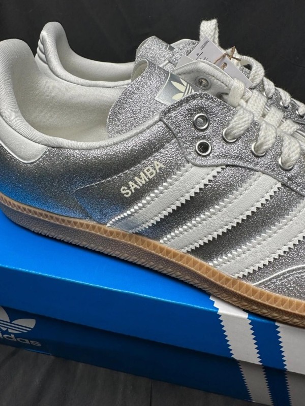 adidas samba og silver metallic - taille 39 2