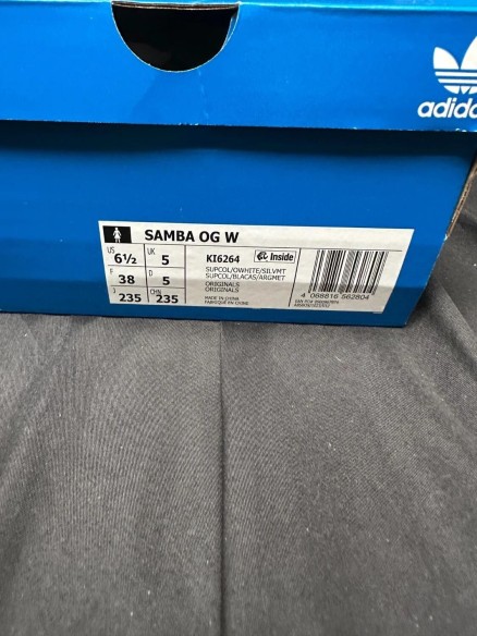 adidas samba og silver metallic - taille 38