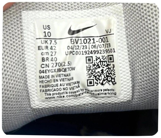Nike p-6000 silver blue ( taille 42 )