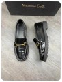 Mocassins Massimo Dutti cuir black ( taille 37 )