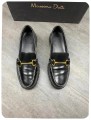 Mocassins Massimo Dutti cuir black ( taille 37 )