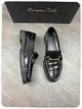 Mocassins Massimo Dutti cuir black ( taille 37 )