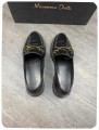 Mocassins Massimo Dutti cuir black ( taille 37 )