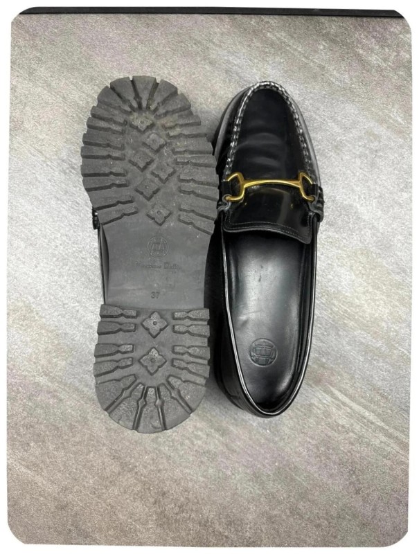 Mocassins Massimo Dutti cuir black ( taille 37 ) 2