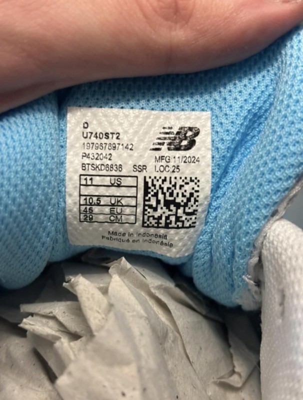 New Balance U740 Blue Agate Taille 45 2