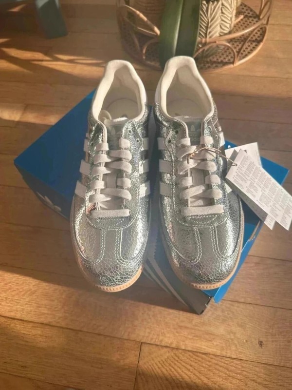 adidas samba og silver metallic cracked taille 40 2