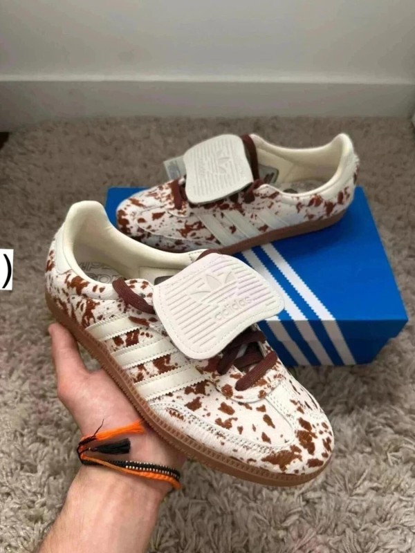 adidas samba og lt cow print brown white vache marron blanc 2