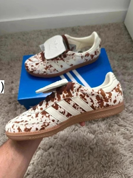adidas samba og lt cow print brown white vache marron blanc