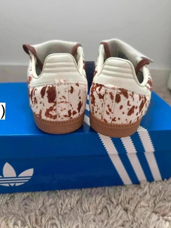 adidas samba og lt cow print brown white vache marron blanc 2