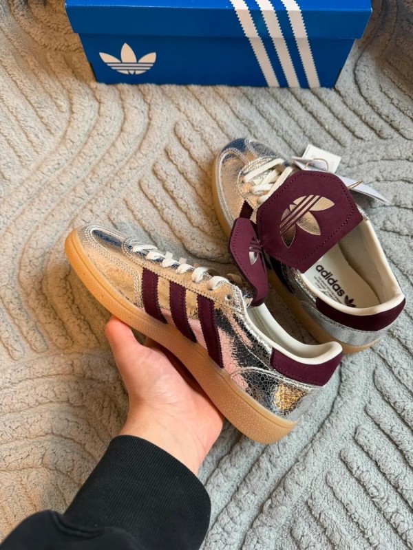 Adidas handball spezial lt w - silver metallic bordeaux 2
