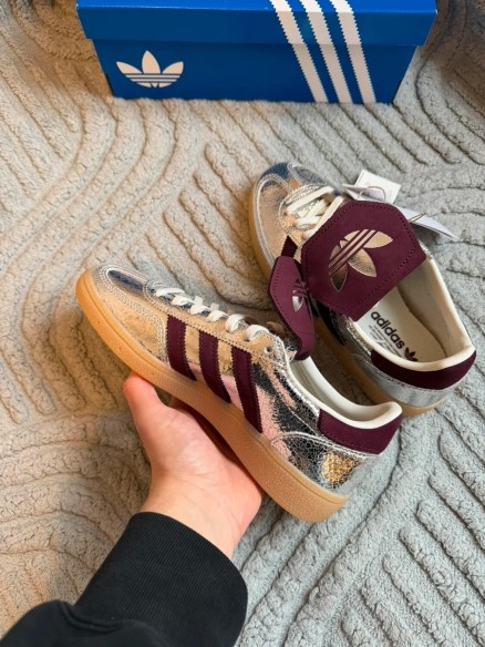 Adidas handball spezial lt w - silver metallic bordeaux