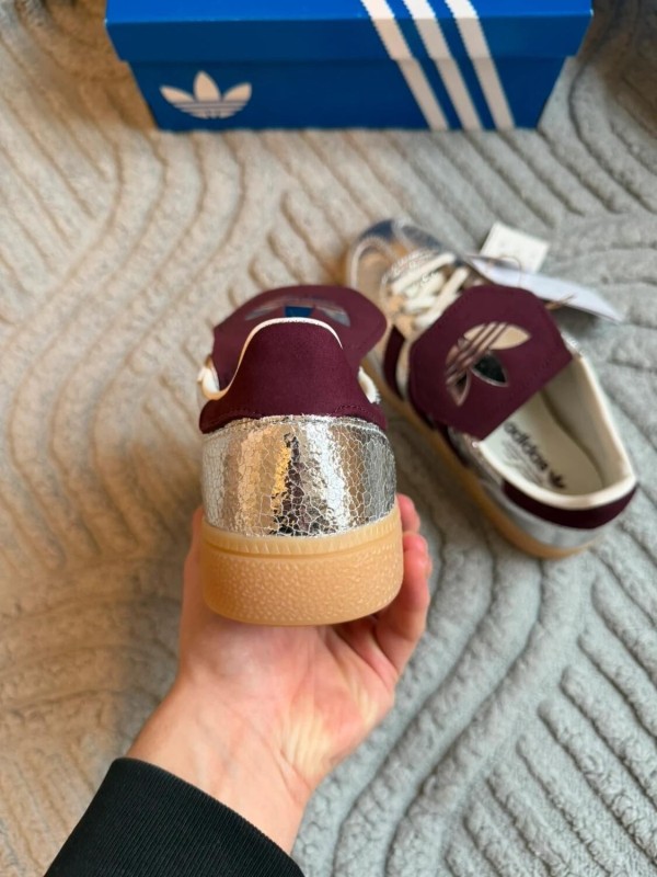 Adidas handball spezial lt w - silver metallic bordeaux 2