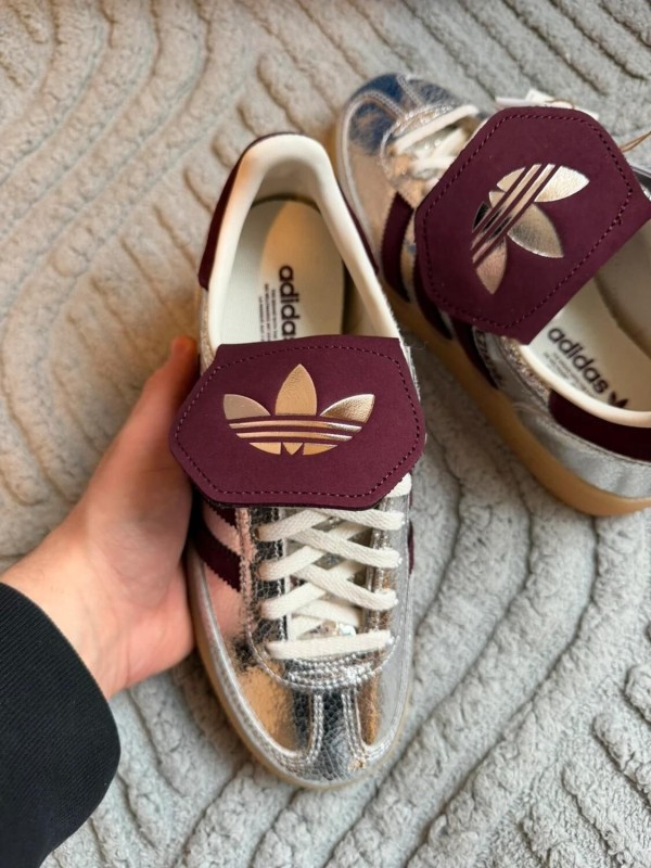 Adidas handball spezial lt w - silver metallic bordeaux 2