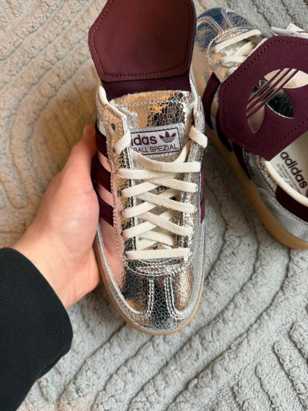 Adidas handball spezial lt w - silver metallic bordeaux 2