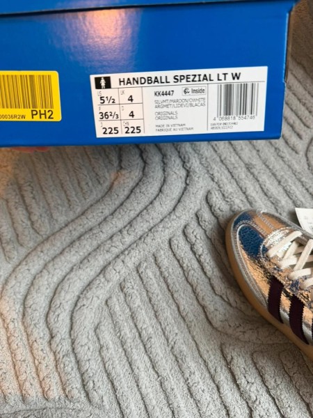 Adidas handball spezial lt w - silver metallic bordeaux
