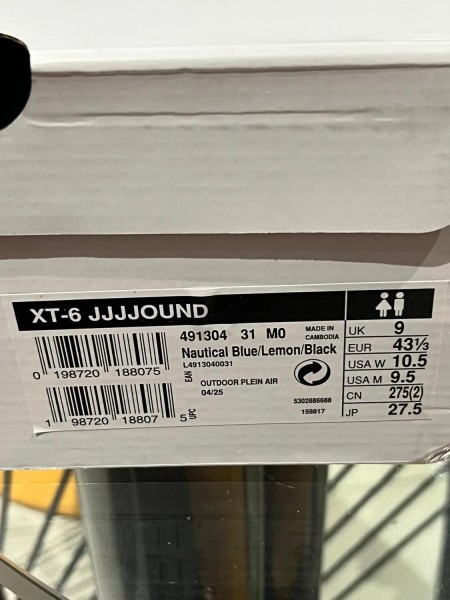 Salomon XT-6 JJJJound - 43 1/3 - Neuf
