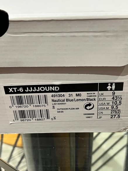 Salomon XT-6 JJJJound - 43 1/3 - Neuf