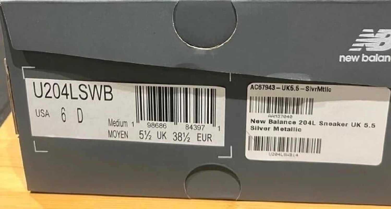 New balance 204L Silver Metallic Sage Green - Neuf - 38,5 2