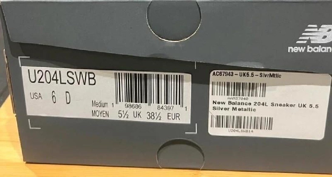 New balance 204L Silver Metallic Sage Green - Neuf - 38,5