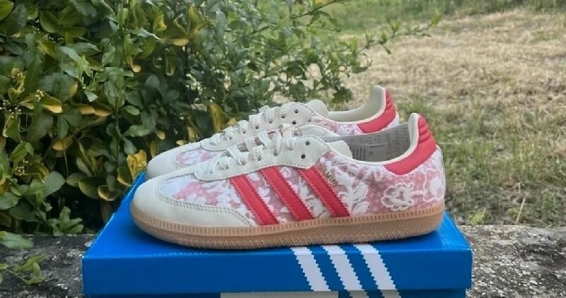 adidas samba liberty london red - 41 1/3 - neuf