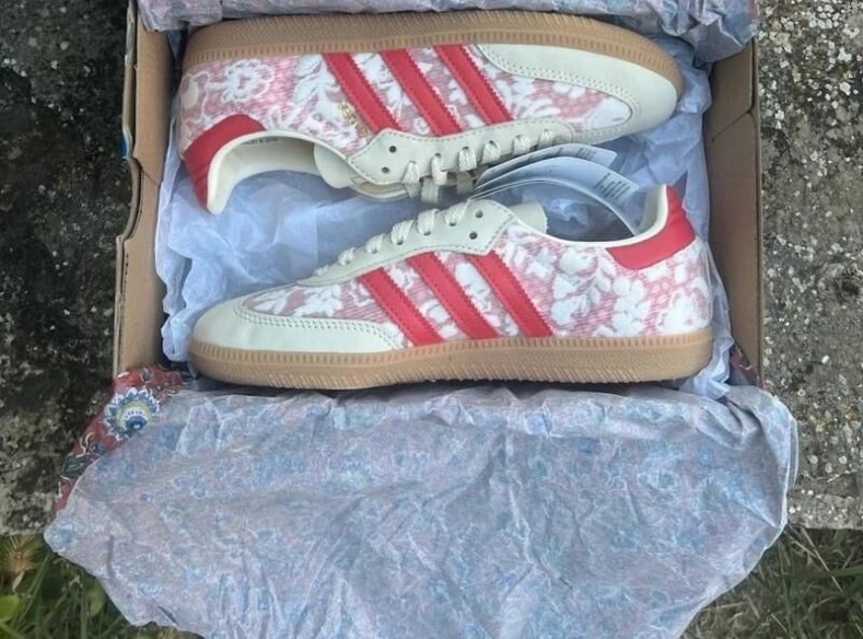 adidas samba liberty london red - 41 1/3 - neuf