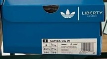 adidas samba liberty london red - 41 1/3 - neuf