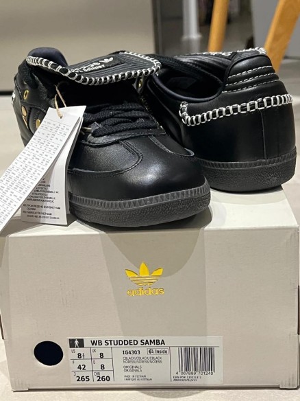 adidas samba wales bonner studded pack black - neuf - 42