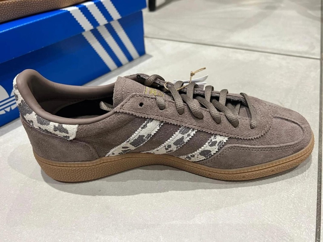 adidas handball spezial earth strata cow print brown marron brun - neuf - taille 40