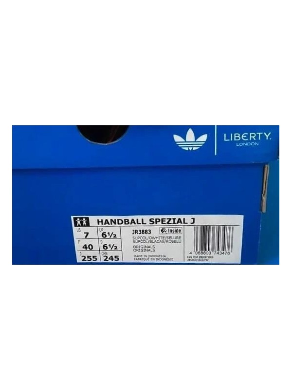 adidas handball spezial liberty london floral rouge semi lucide - neuf - 40 2
