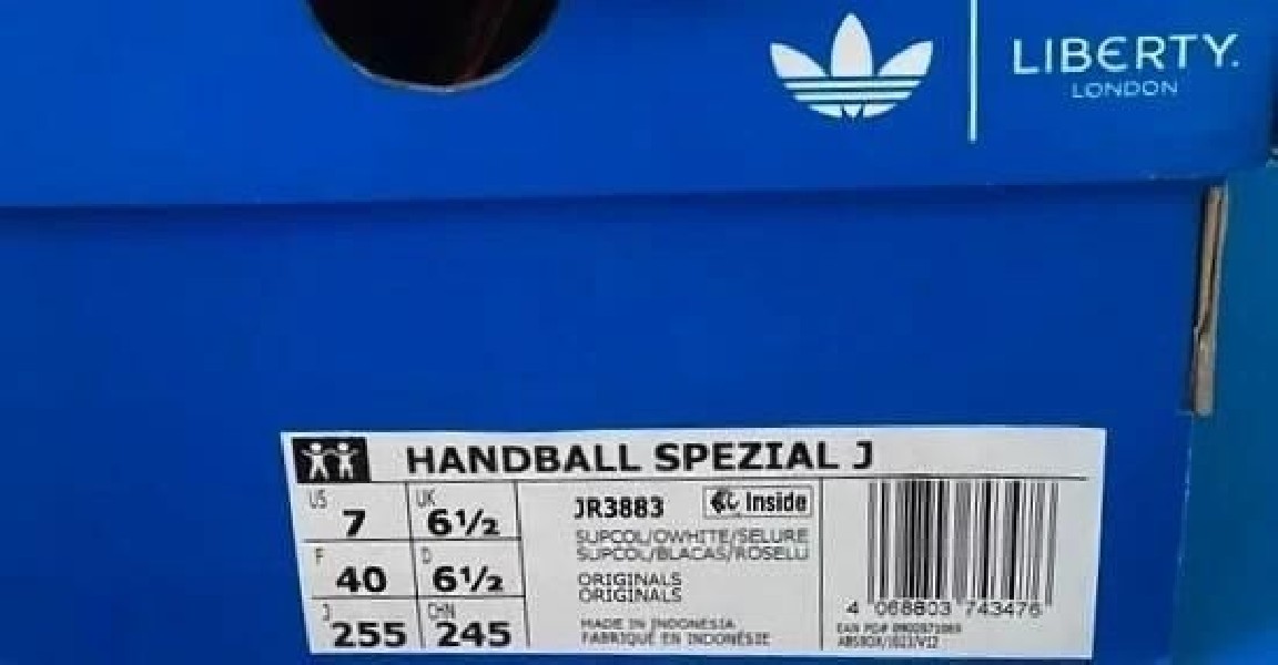adidas handball spezial liberty london floral rouge semi lucide - neuf - 40