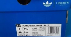 adidas handball spezial liberty london floral rouge semi lucide - neuf - 40