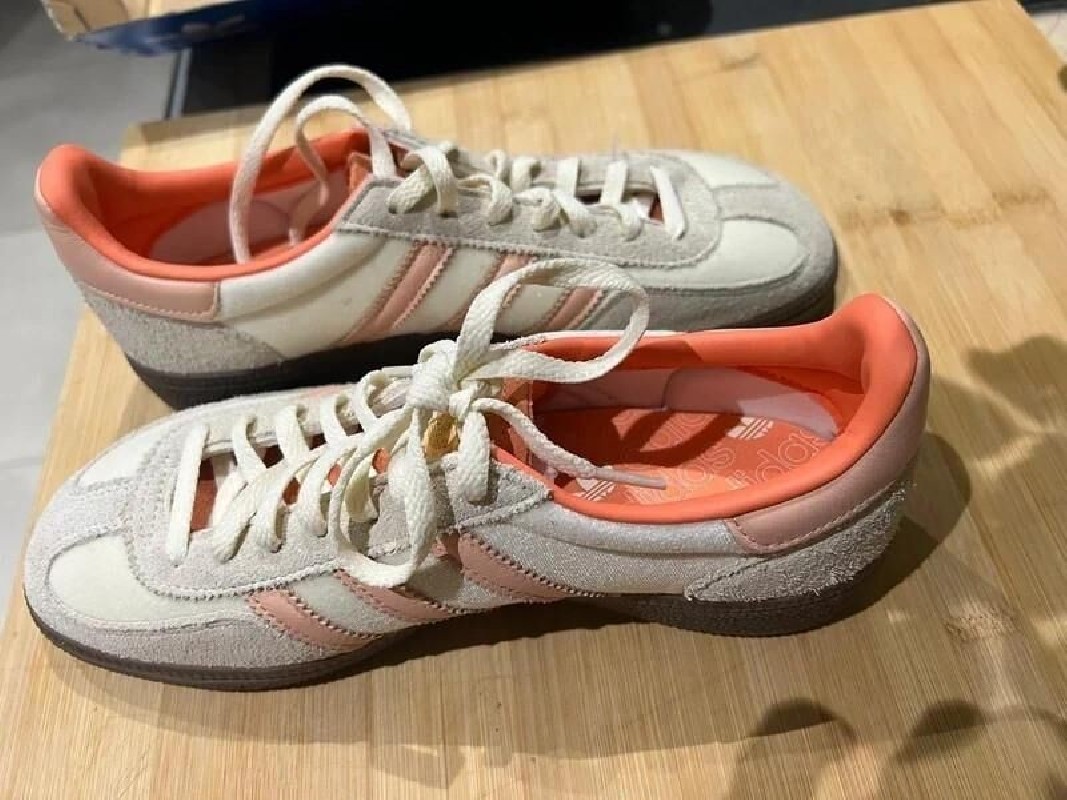 adidas handball spezial cream white coral velvet - neuf - 38 2/3 2