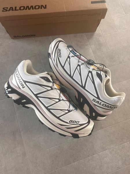 Salomon xt6 white vanilla ice cream coffee brown