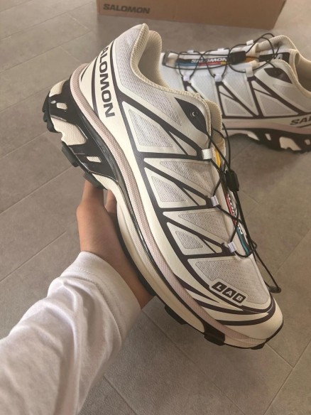 Salomon xt6 white vanilla ice cream coffee brown