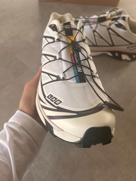 Salomon xt6 white vanilla ice cream coffee brown