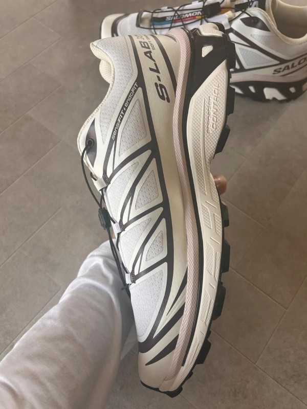 Salomon xt6 white vanilla ice cream coffee brown 2