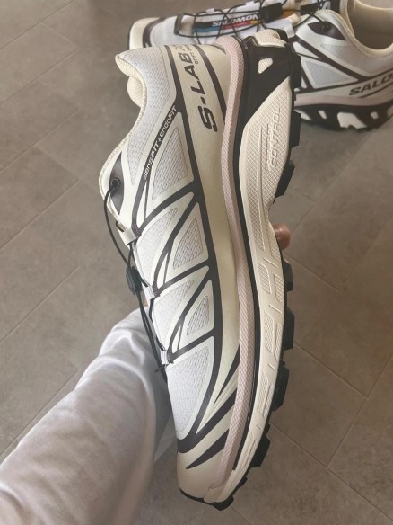 Salomon xt6 white vanilla ice cream coffee brown