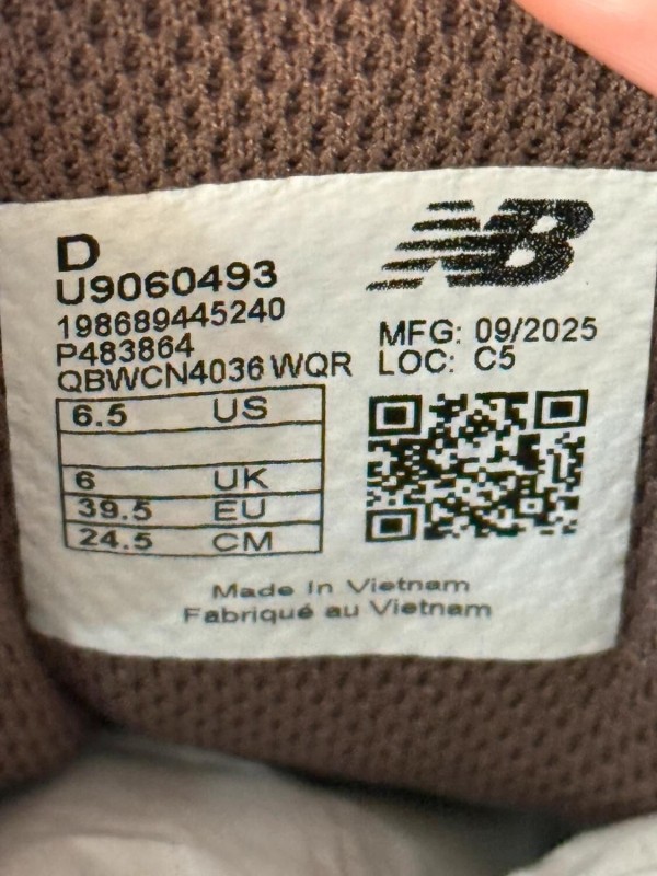 New balance 9060 'Chocolate Cortado Brown' 39,5 2