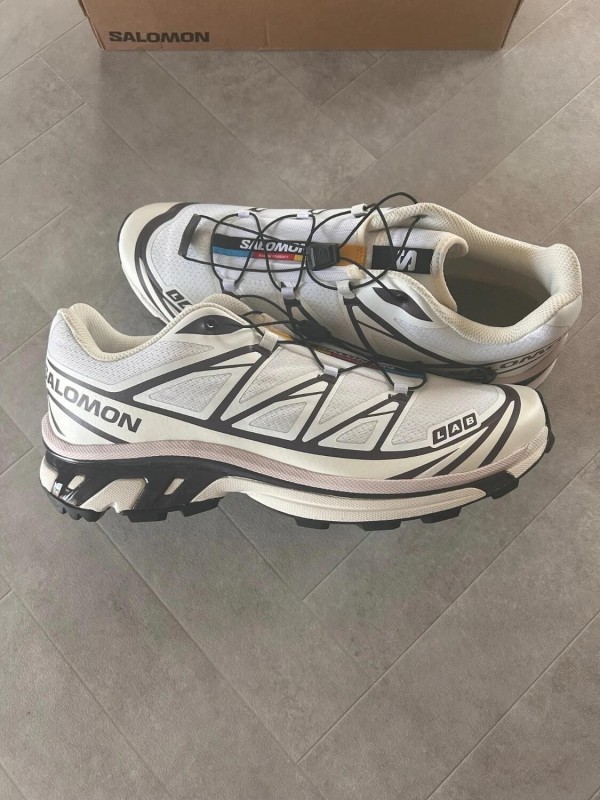 Salomon xt6 white vanilla ice cream coffee brown 2