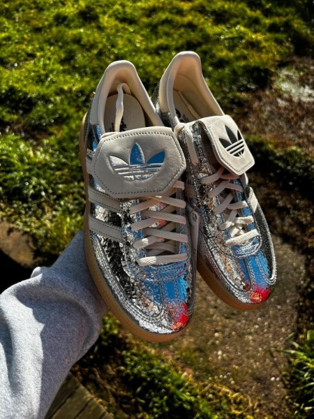 adidas handball spezial LT metallic silver argenté brillant - Taille 38