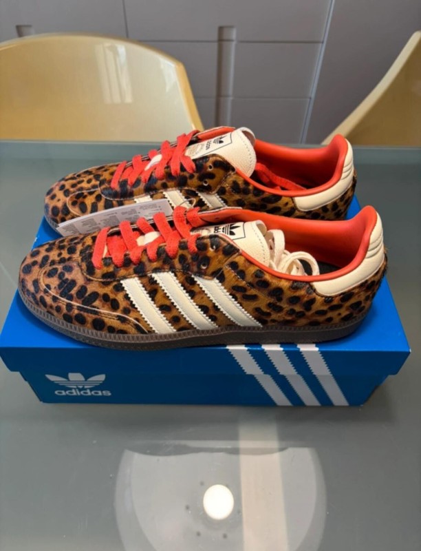 adidas samba og leopard red creme taille 39 2