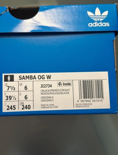 adidas samba og leopard red creme taille 39