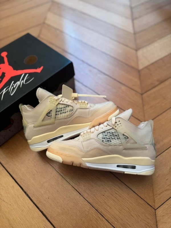 Air Jordan 4 Off White Sail Virgil Abloh 2