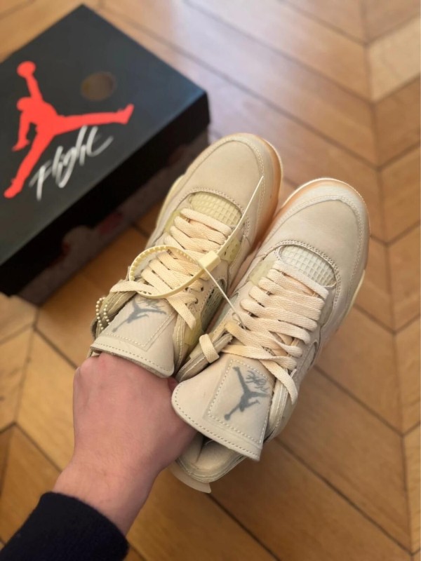 Air Jordan 4 Off White Sail Virgil Abloh 2