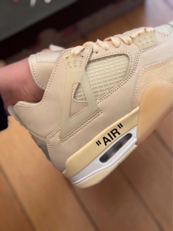 Air Jordan 4 Off White Sail Virgil Abloh 2