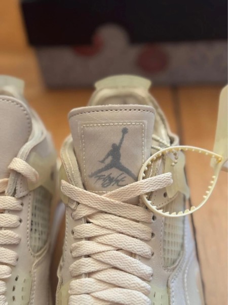 Air Jordan 4 Off White Sail Virgil Abloh